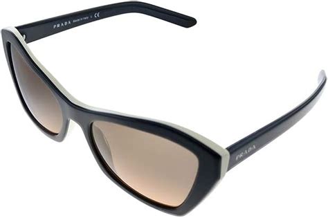 Prada PR 07XS 5460AO Black Plastic Butterfly Sunglasses 